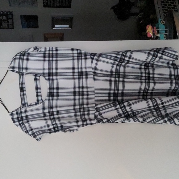 Plaid White Black Dress NWT Plus Size 2X - Picture 12 of 12